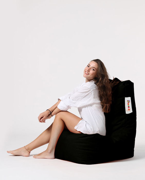 Atelier Del Sofa Puf de Jardín Diamond - Negro
